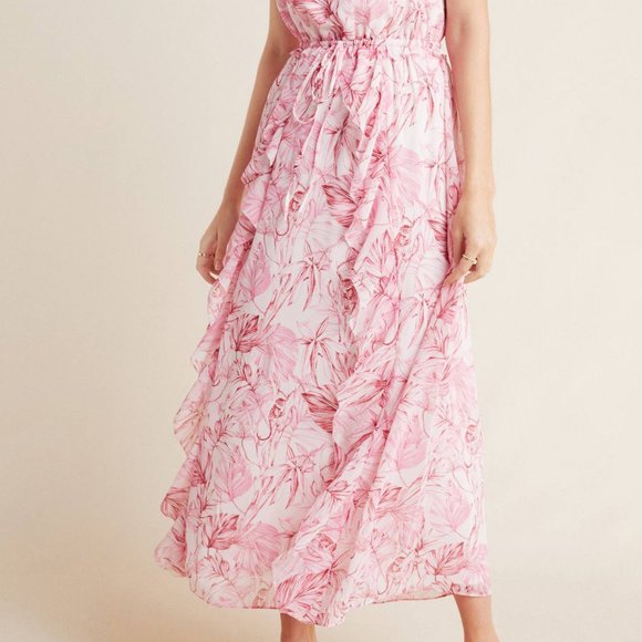 Anthro Gal Meets Glam Cheryl Ruffled Maxi Dress